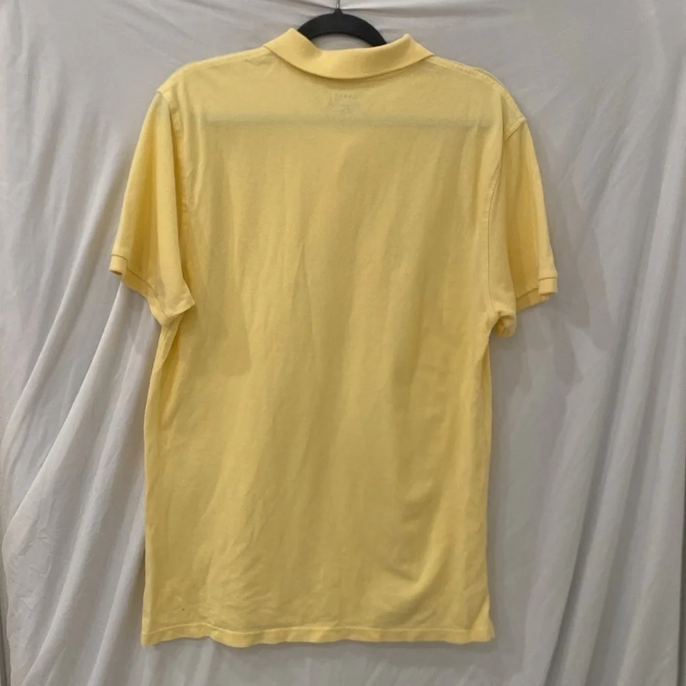 J. Crew Vintage Polo Men's Short Sleeve Cotton Size large yellow